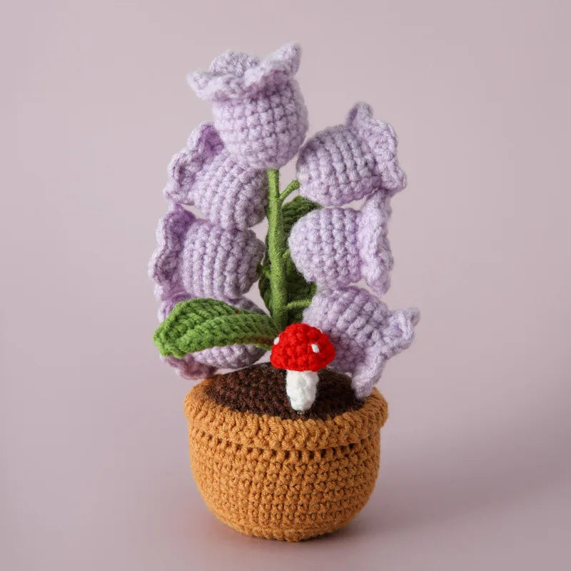Handmade Crochet Flower Lamp