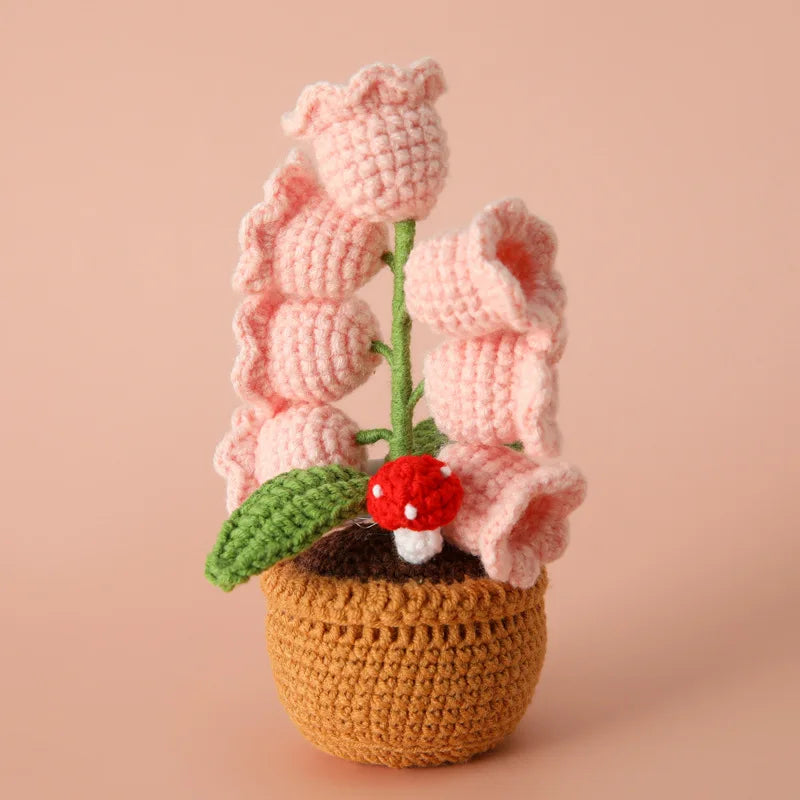 Handmade Crochet Flower Lamp